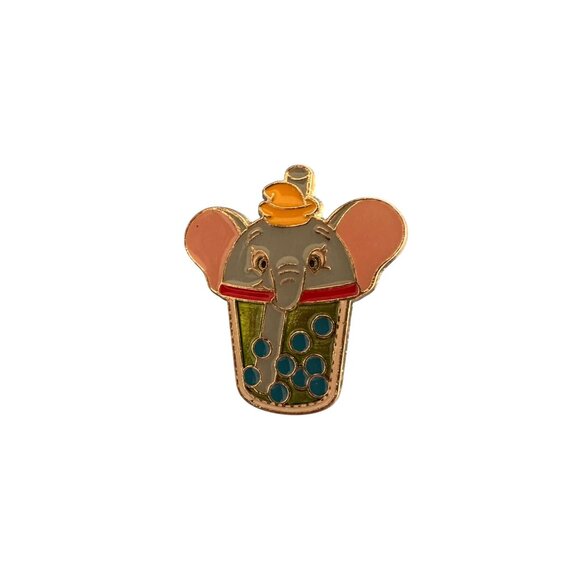 DUMBO Boba Tea Drink Enamel Backpack Pin NEW NWOT - Picture 4 of 4